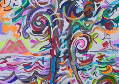 tree of life semi-abstract by paul humphris